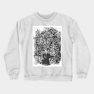 grandmother in the garden Crewneck Sweatshirt